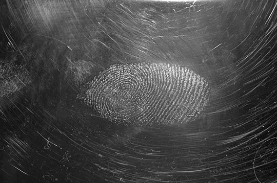 Finger Print on Glass