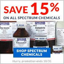 Save up to 76% of select Spectrum chemicals through July 31st