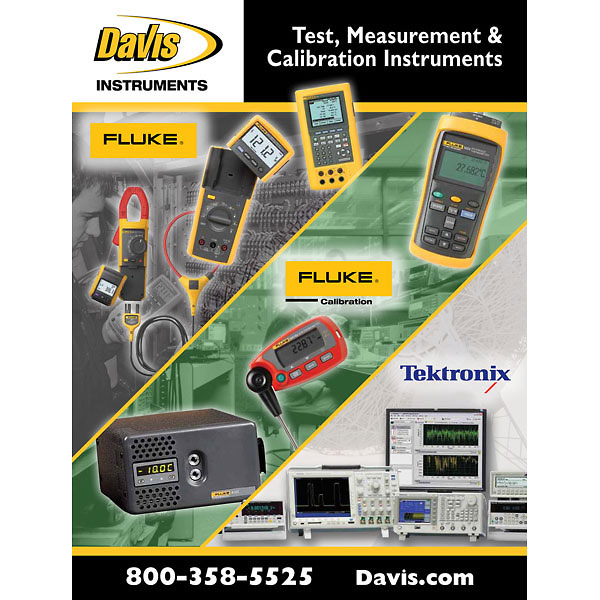 Davis Instruments Releases Fluke®, Fluke® Calibration, and Tektronix