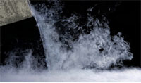 Pouring Liquid Nitrogen LN2