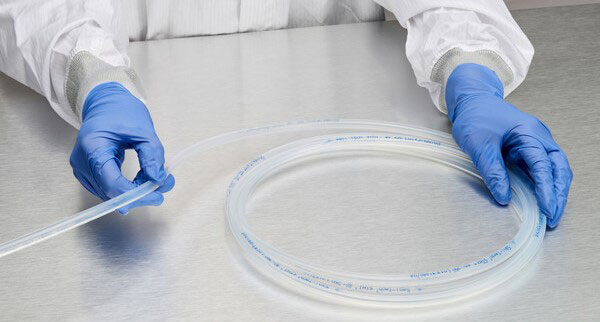 Coil of Tubing On a Lab Table