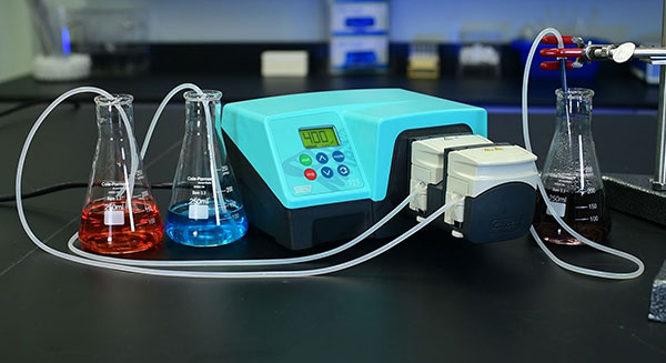 Peristaltic Pump On a Lab Table