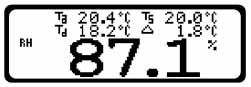 PosiTector Dew Point Meter Screenshot