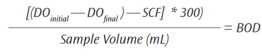 BOD Calculation BOD calculation formula