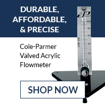 Durable, affordable, and precise Cole-Parmer valved acrylic flowmeters